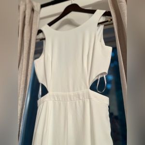 White cutout jumpsuit from Lulus.